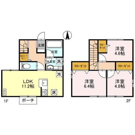 ボヌールCの物件間取画像